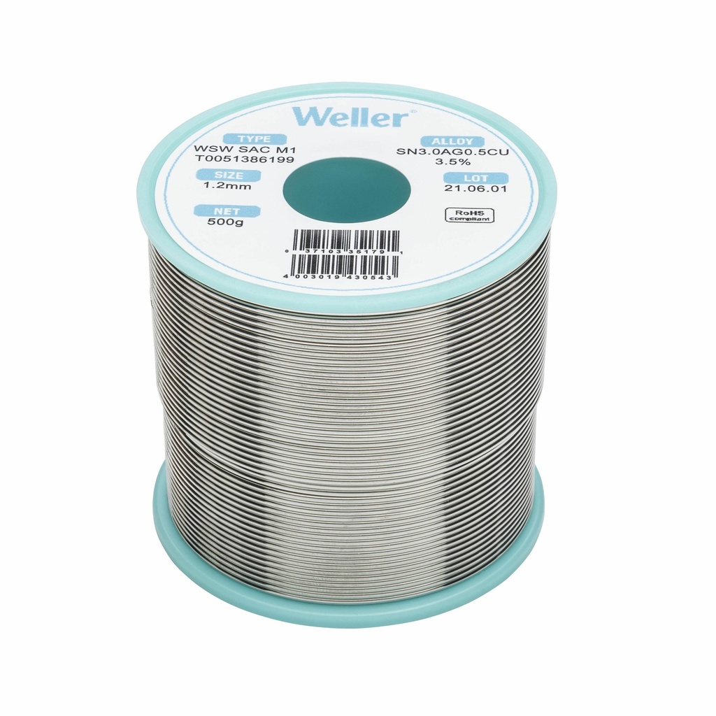 [51386199] Pliivaba tina WSW SAC M1 SOLDER WIRE 1, 2mm, 500g