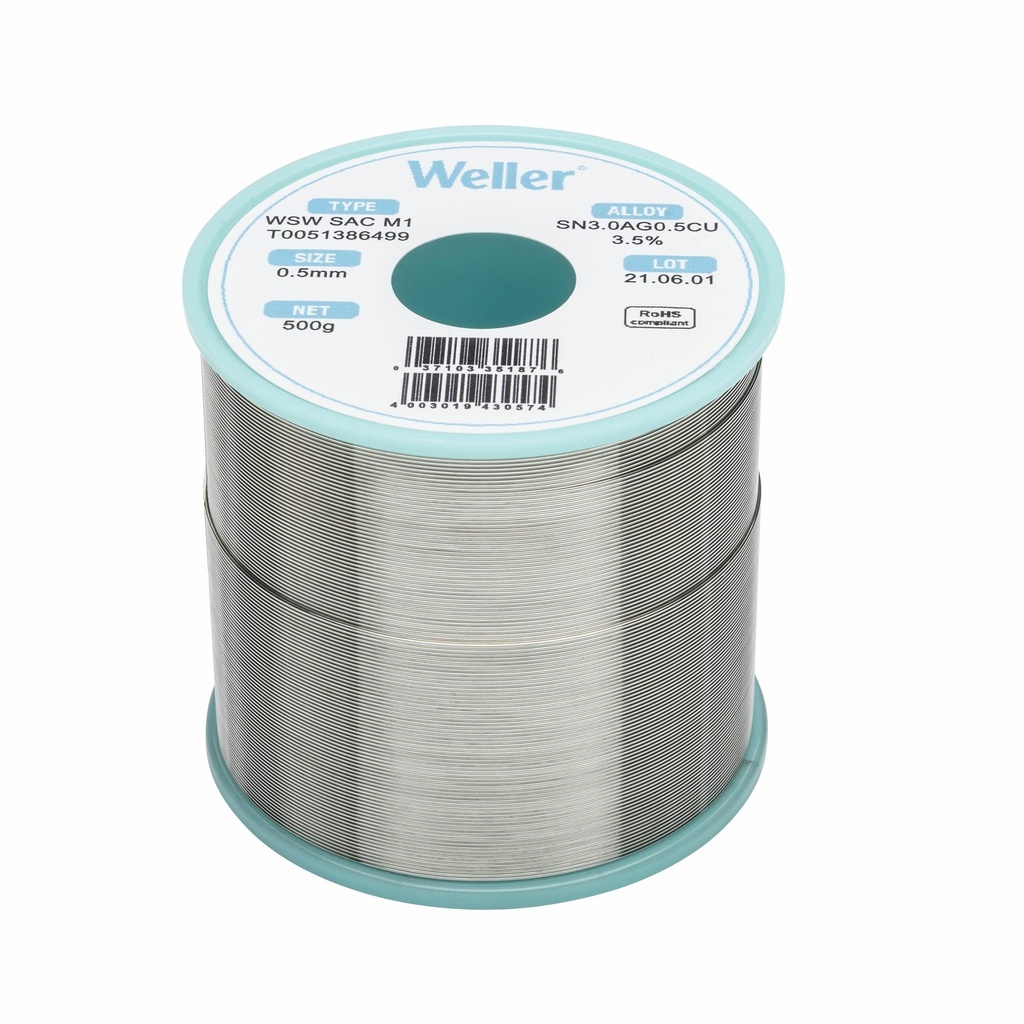 [51386499] Pliivaba tina WSW SAC M1 SOLDER WIRE 0, 5mm, 500g