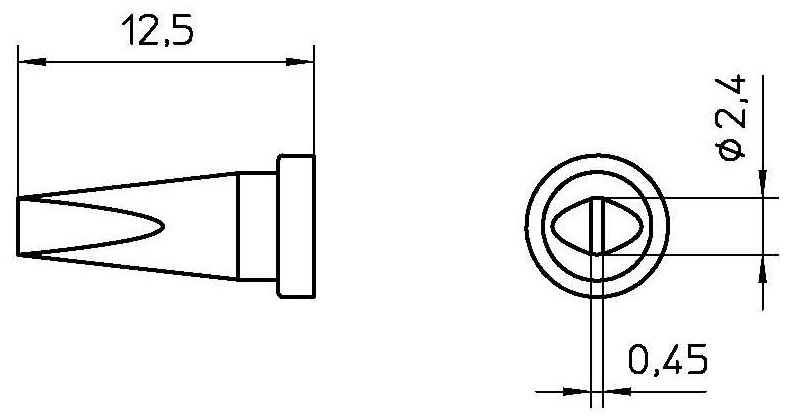 [LT-BSL] LT BSL SOLDERING TIP 2.4X0.45MM