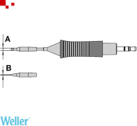 CHISEL TIP CARTRIDGE,RT1SCMS,0.4X0.15MM