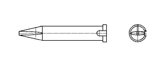 Kolviots XTR B CHISEL 2,4X0,8