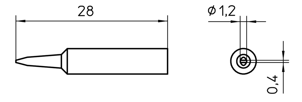 [XNT-K] XNT K SOLDERING TIP 1,2MM