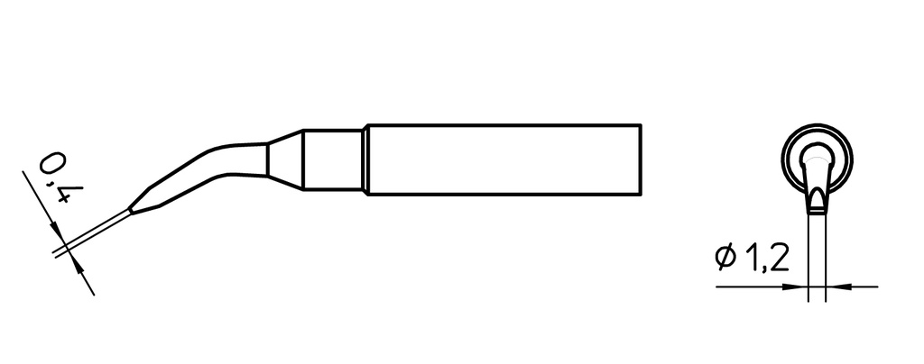 [XNT-4X] XNT 4X SOLDERING TIP 1.2MM