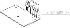 Spare part. PCB WTHA 1 REPLACEMENT