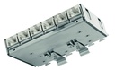 Paneel RJ45 DIN-railile 6-port Cat6a pesadega