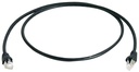 Patch cord S/FTP Cat6a (ISO/IEC), 7.5m MP8 FS500, LSZH, black, 1:1