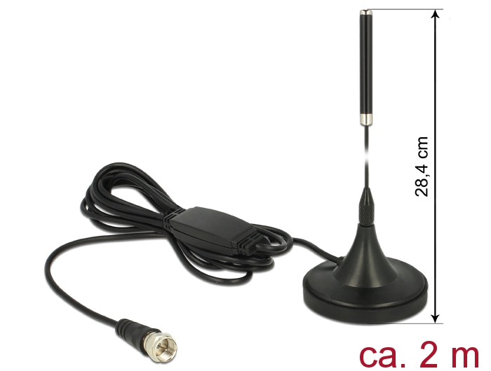 Ringantenn: 21 dBi, DAB+, F pistik, magnetalusega, 2.0m