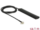 Delock LTE Antenna TS-9 plug 90° 3 dBi omnidirectional fixed black self adhesive