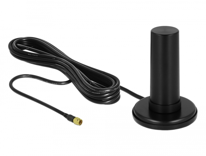 Ringantenn: 0-3 dBi 5G LTE, NB-IoT, Bluetooth, GSM, UMTS, LTE, WLAN, sise -ja välitingimustele, sma pistik
