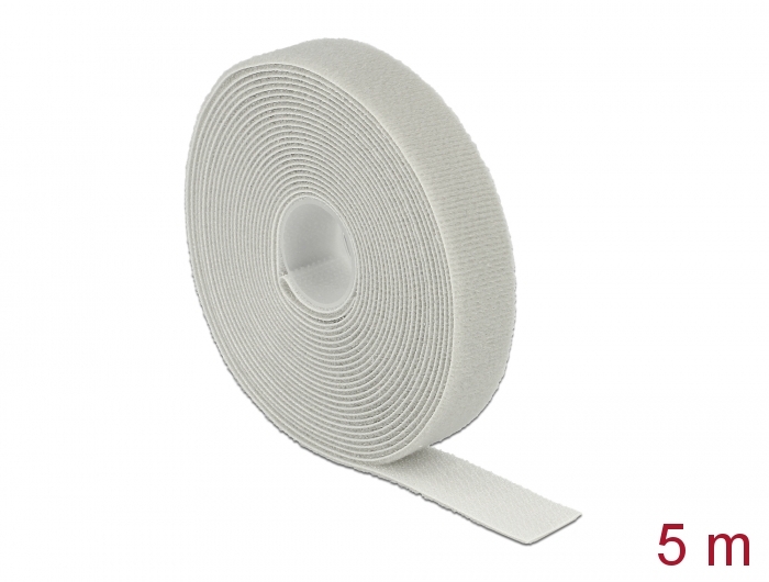 Takjapael rullis 20mm x 5.0m HOOK and LOOP, hall