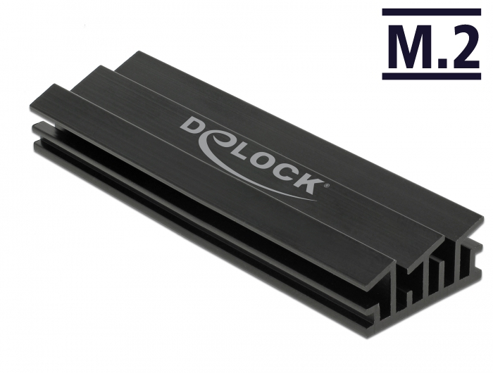 [18283] Radiaator 70mm M.2 moodulile, must