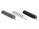 Juhtme hoidik 7-le kaablile (6tk), isekleepuv, valge/hall/must
