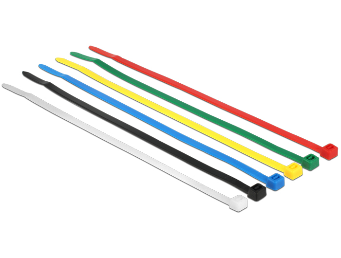 [18626] Delock Cable ties coloured L 200 x W 3.6 mm 100 pieces