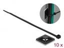Kaablisidemed fiksaatoriga 200 x 4.8mm, mustad (10tk)