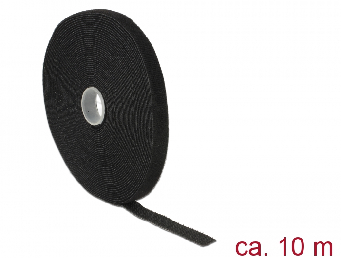 Takjapael rullis 13mm x 10.0m HOOK and LOOP, must