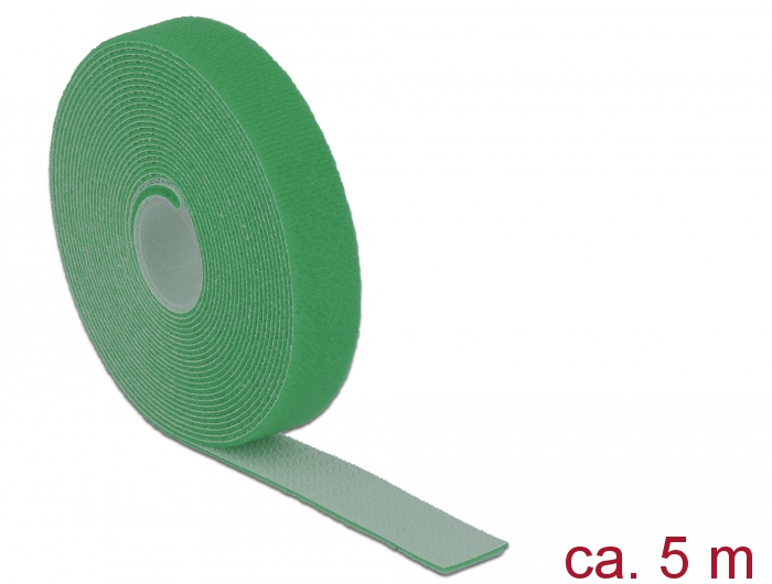 [18731] Delock Hook-and-loop fasteners L 5 m x W 20 mm roll green