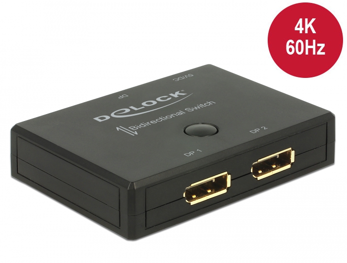 [18750] Displayport switch 2 sisse / 1 välja või 1 sisse / 2 välja, bidirectional, 3840x2160@60Hz