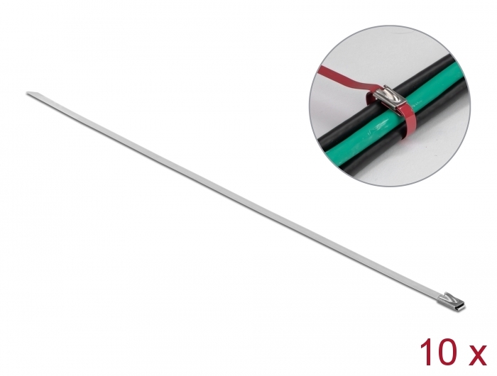 [18769] Kaablisidemed 400x4,6mm, terasest, (10tk)