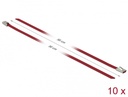 Kaablisidemed 500x4,6mm, terasest, punased (10tk)