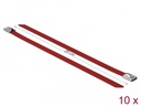Kaablisidemed 200x7,9mm, terasest, punased (10tk)