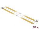 Kaablisidemed 500x7,9mm, terasest, kollased (10tk)