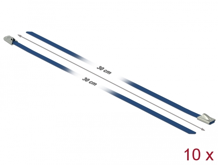 Kaablisidemed 300x4,6mm, terasest, sinised (10tk)