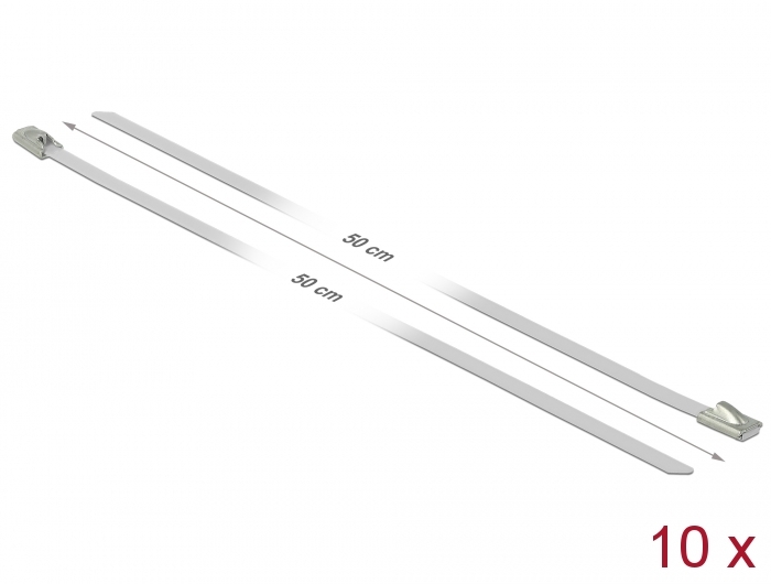 Kaablisidemed 500x4,6mm, terasest, valged (10tk)