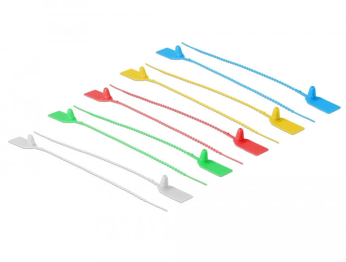 Kaablisidemed märgisega 250 x 2.7mm, värvilised (10tk)