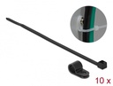 Delock Mounting Clamp 7.9 mm with Cable Tie L 250 x W 3.6 mm black