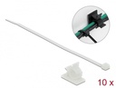 Delock Cable Clamp 37 x 18 mm with Cable Tie L 300 x W 4.8 mm white