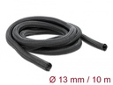 Kaablirüüs 13mm, must, 10.0m polüester, sukk, isesulguv