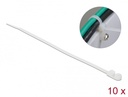 Delock Cable Tie with Fastening Eyelet L 300 x W 4.8 mm white 10 pieces