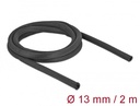 Kaablirüüs 13mm, must, 2.0m polüester, kuumakindel, isesulguv