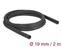 Kaablirüüs 19mm, must, 2.0m polüester, kuumakindel, isesulguv