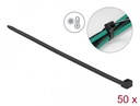Kaablisidemed 380 × 7.6mm mustad, kuumakindlad kuni 131°, 94V-2 (50tk)