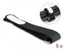 Takjapael kaabliside 25mm x 457mm, aasaga, markeeritav, must, (5.tk)