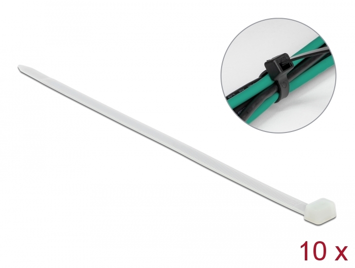 Kaablisidemed 920 x 9.0mm, valged (10tk)