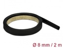 Delock Heat Shrink Tube 2 m x 8 mm Shrinkage Ratio 4:1 black
