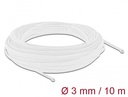 Kaablirüüs 3mm (1-6mm) valge, 10.0m polüester, sukk