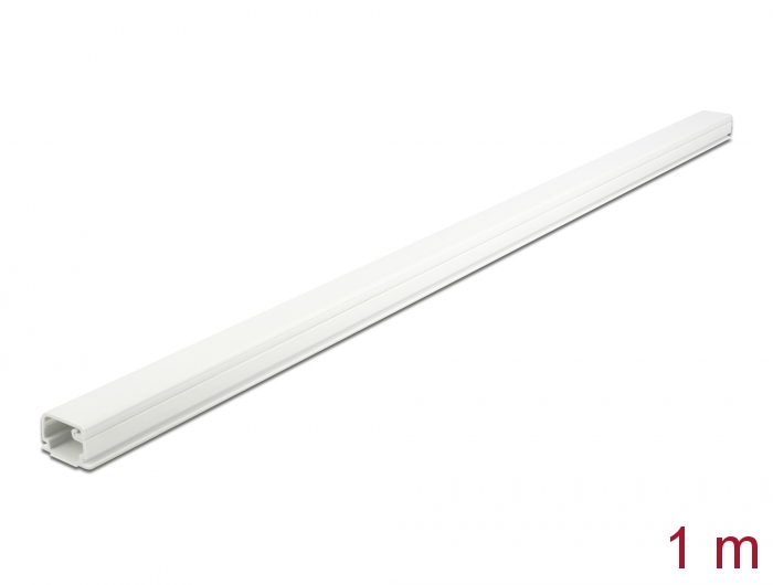 [20720] Delock Cable Duct with Cover self-adhesive 22 x 15 mm - length 1 m white