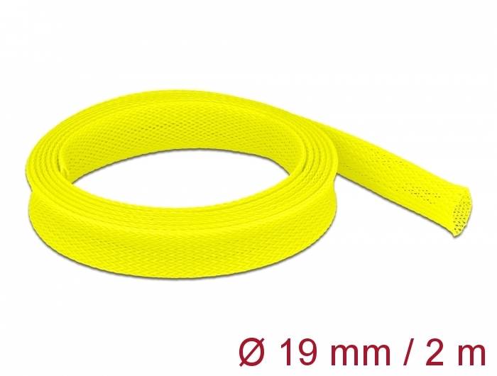 Kaablirüüs 19mm (14-30mm) kollane, 2.0m polüester, sukk