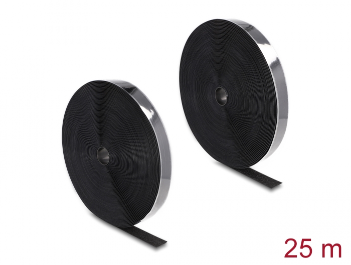 Takjapael rullis kleebitav 25mm x 25.0m heavy duty, must