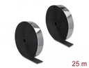 Delock Heavy-duty Hook-and-Loop tape self-adhesive L 15 m x W 50 mm black