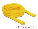 Kaablirüüs 19mm, kollane, 5.0m, punutud, isesulguv, kuumakindel