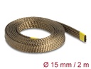 Kaablirüüs 15mm (10-20mm) pruun, 2.0m basalt fiiber, sukk
