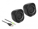 Stereo 2.0 mini arvutikõlarid, 3.5mm, USB toitega