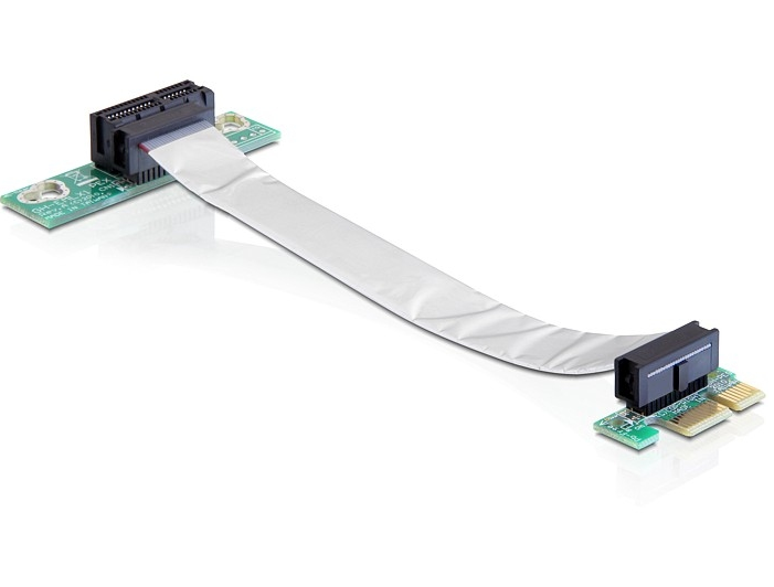 [41839] Delock Riser card PCI Express x1 with flexible cable left insertion