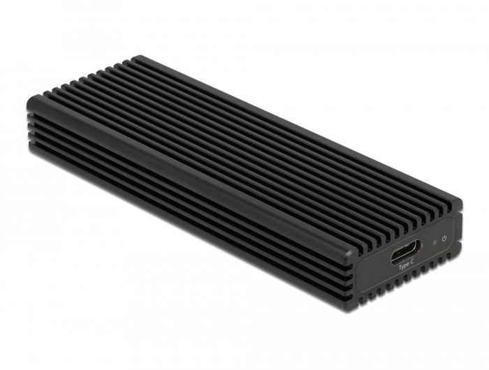 Kõvakettakarp M.2 NVMe PCIe või SATA SSD kettale, USB-C sisend, metallist karp, KEY B