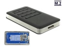 Kõvakettakarp M.2 Key B SSD 42mm kettale, USB 3.0 Micro-B pistik, krüpteerimis funktsiooniga