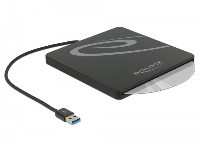 Kõvakettakarp 5,25"  Slim SATA kõvakettale 9,5 / 12,7 mm USB-A, must
